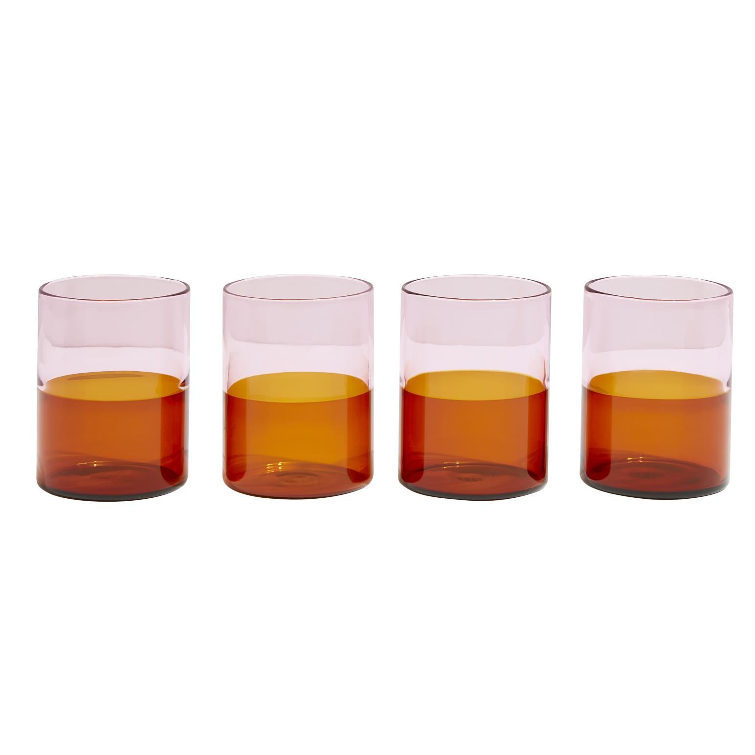 FAZEEK Two Tone Glasses - Set of 4